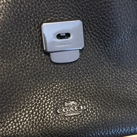 Coach Black Leather Satchel - Picture 5 of 7